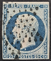 FRANCE 1852 - Canceled - YT 10 - 25c - 1852 Louis-Napoléon