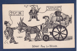 CPA Ane Non Circulé Satirique Loubet Fallières - Donkeys