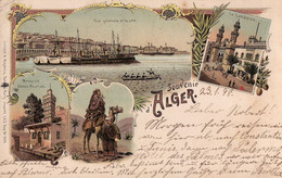 Souvenir D'Alger, 1898. (Hotel Continental, Mustapha, Algier, Algerien). - Algeri