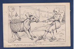 CPA Ane Donkey écrite Humour Ile De Ré - Esel