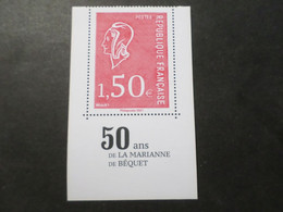 FRANCE 2021 Timbre GRAND FORMAT 50 ANS MARIANNE BEQUET ROUGE, Neuf**, MNH - Ungebraucht