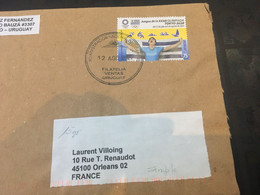 (4 C 2) Cover Posted From Uruguay To France - With 2020 Olympic Games Stamp (no Mail To Australia Due To COVID-19) - Eté 2020 : Tokyo