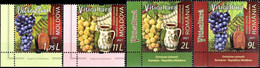 Romania 2021 Joint Issue Romania-Moldova & Moldova-Romania "Viticulture" 2v+ 2v Quality:100% - Ongebruikt