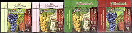 Romania 2021 Joint Issue Romania-Moldova & Moldova-Romania "Viticulture" 2v+ 2v Quality:100% - Ongebruikt