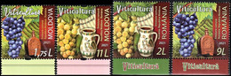 Romania 2021 Joint Issue Romania-Moldova & Moldova-Romania "Viticulture" 2v+ 2v Quality:100% - Nuevos