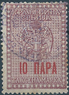 Yugoslavia -Juogoslavia-Serbia, Revenue Stamp Fiscal Tax 10 Para ,Used - Service