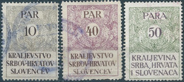 Yugoslavia -Juogoslavia-Croazia-Slovenia-Serbia, Revenue Stamps Fiscal Tax 10-20-50Para, Used - Service