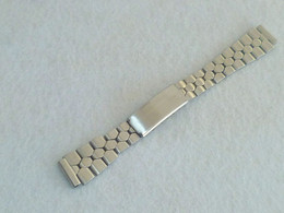 Vintage Lady Stainless Steel Watch Band Bracelet 12/13 Mm (#32) Hong Kong ! - Montres Gousset