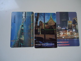 NETHERLANDS  3  USED PHONECARDS BULDING - Other & Unclassified