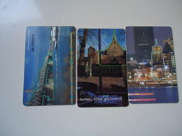 NETHERLANDS  3  USED PHONECARDS BULDING - Sonstige & Ohne Zuordnung