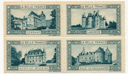 FRANCE - 24 Vignettes "La Belle France" - Blois, Orléans, Tours, Montbazon, La Flèche, Loches, Vendôme, Etc...Voir Scans - Tourism (Labels)