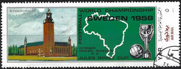 Yemen (YAR) 1970 - Mi 1093 - YT Pa 114B ( World Football Cup 1958 In Sweden - City Hall Stockholm ) Airmail - 1958 – Schweden