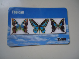 NETHERLANDS  USED PHONECARDS BUTTERFLIES - Mariposas