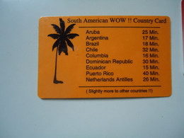 NETHERLANDS  USED PHONECARDS   PREPAID SOUTH AMERICAN - Andere & Zonder Classificatie