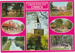 Groeten Uit Emmen - (Drenthe / Nederland) - O.a. Ingang Dierenpark, Kerk, Hunebed - Emmen