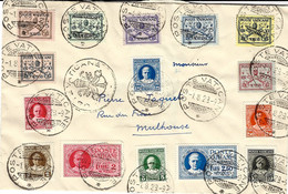 1923- Enveloppe Avec Séries Ce T P Dont EXPRESSO 2 Et 2,50 Lire - ...-1929 Préphilatélie