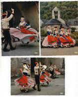 3 CPSM    GROUPE FOLKLORIQUE        -    LES BETHMALAIS - Personnages