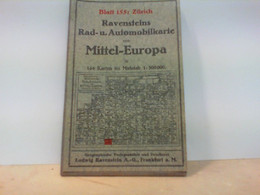 Ravensteins Rad - U. Automobilkarte Von MITTEL - EUROPA   BLATT 155 ZÜRICH - Sonstige & Ohne Zuordnung