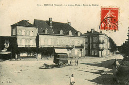 Bonnat * Débit De Tabac Tabacs TABAC * La Grande Place Et Route De Guéret * Roulotte - Autres & Non Classés