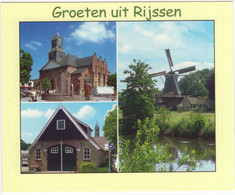 Groeten Uit Rijssen - (Overijssel, Nederland) - O.a. Zeevishandel 'Zwoverink', Kerk, Molen - Rijssen