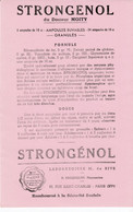 BUVARD & BLOTTER - Pharmacie - STRONGENOL Du Docteur MOITY - Laboratoire M. DE RIVE - BOCQUILLON Pharmacien Paris XVème - Produits Pharmaceutiques