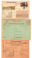 Lot 12 Cartes F.M 1915,1939, 1940 - Cartes De Franchise Militaire