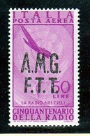 1947 Italia Italy Trieste A  AEREA RADIO 50 Lire MNH** - Posta Aerea