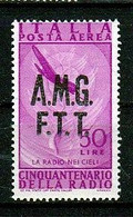 1947 Italia Italy Trieste A  AEREA RADIO 50 Lire MNH** - Airmail