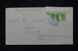 PALESTINE - Affranchissement Avec Demi Timbre Tenant à Normal Sur Enveloppe De Tel Aviv En 1945 - L 110968 - Palestine