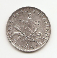 France 2 Francs Semeuse 1914 C - I. 2 Francs