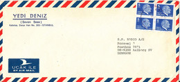 Turkey Air Mail Cover Sent To Denmark 20-4-1980 - Corréo Aéreo