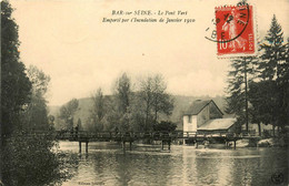 Bar Sur Seine * Le Pont Vert Emporté Par L'inondation De Janvier 1910 * Crue Catastrophe - Bar-sur-Seine