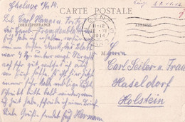 2 CP Feldpostkarte Au Début De L'occupation  1914 ANTWERPEN ANVERS Et GENT GAND  12 XI 1914 - Armée Allemande