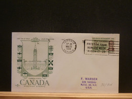 96/506 LETTRE CANADA  1963 FLAMME - Contre La Faim