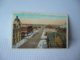 MOOSE JAW SASK SASKATCHEWAN LOOKING NORTH CANADA CPA - Andere & Zonder Classificatie