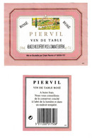 Etiquette De VIN " PIERVIL Rosé " - Rosé (Schillerwein)