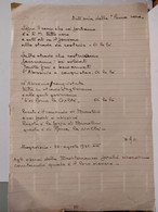 Colonie Africa Italiana Canto Fascista Agli Operai Del "Mediterraneo" Mogadiscio Somalia 25 Agosto 1935 "Penna Nera" - Manuscripts