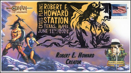 2021 NEW *** USA United States Cover Robert E Howard, Event Cover, Pictorial Postmark, Conan The Barbar (**) - Brieven En Documenten