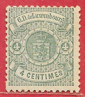 Luxembourg N°28 4c Vert 1874-80 * - 1859-1880 Wappen & Heraldik