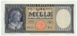 1000 LIRE ITALIA ORNATA DI PERLE TESTINA 20/03/1947 FDS-/FDS - Other & Unclassified