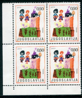 YUGOSLAVIA 1968 Children's Week Block Of 4 MNH / **.  Michel 1304 - Nuevos