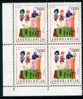 YUGOSLAVIA 1968 Children's Week Block Of 4 MNH / **.  Michel 1304 - Ongebruikt