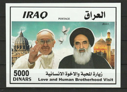 2021 NEW *** Iraq MNH Pope Francis Visit To Iraq - MS  Mint (**) - Iraq