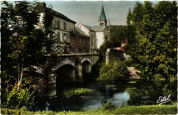 CPA AK BRAY-LU - Le Pont Sur L'Epte Et L'Église (380344) - Bray-et-Lû