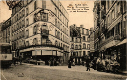 CPA AK PARIS 20e Rue De Menilmontant. Rue De La Mare Des Amandiers (373651) - Arrondissement: 20