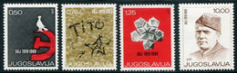 YUGOSLAVIA 1969  League Of Communists 50th Anniversary MNH / **.  Michel 1318-21 - Nuevos