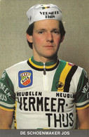 CARTE CYCLISME JOS DE SCHOENMACKER TEAM VERMEER 1981 - Cycling