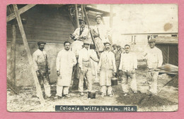 68 - Colonie  WITTELSHEIM - Mines De Potasse D' Alsace - Carte Photo - Ouvriers - Peintres - Andere & Zonder Classificatie