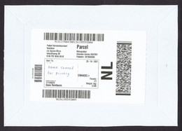 Netherlands: Parcel Fragment (cut-out), 2021, Via Private Postal Service Mikropakket (traces Of Use) - Briefe U. Dokumente