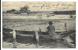 47-AGEN- Le Barrage à Beauregard... 1915  Animé  (coin Léger Pli) - Agen